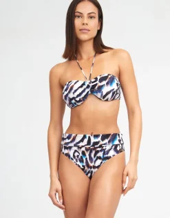 Alika Fold Band Bikini Pant - Animal