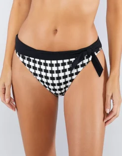 Audrey Bikini Pant - Black and White