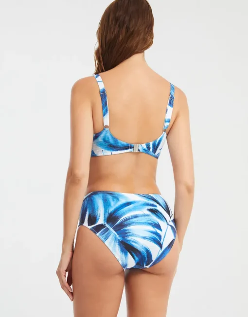 Azura Maxi Bikini Pant - Blue and White