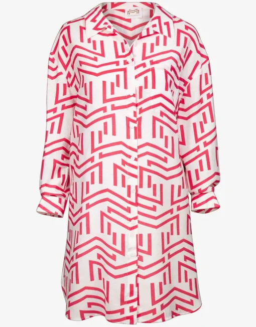 Beach Shirt - White Flame