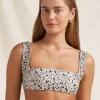 Bisou Vacances Crop Bikini Top - Ditsy Floral