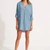 Boyfriend Beach Shirt - Chambray