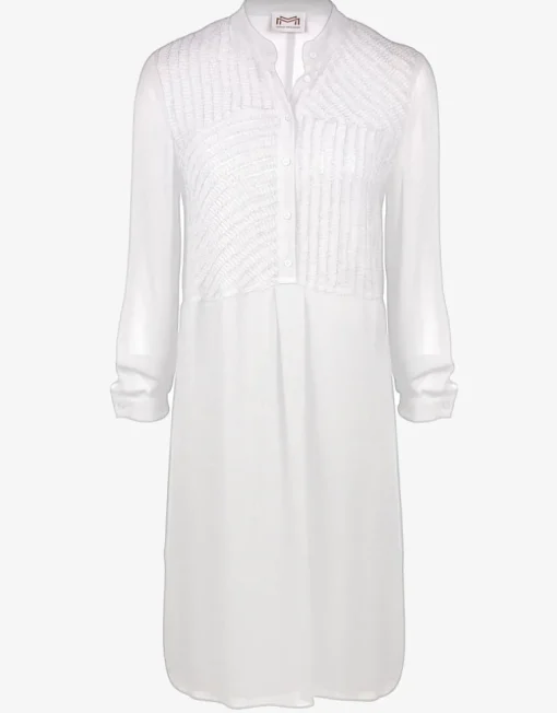 Buttoned Tunic - White