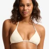 Chiara Slide Tri Bikini Top - Ecru