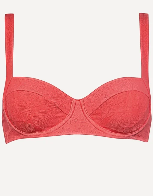 Coastal Daydream Balconette Bikini Top - Coral Sunset