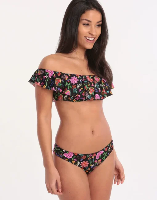 Cocobella Tolvo Off The Shoulder Bikini Top - Black