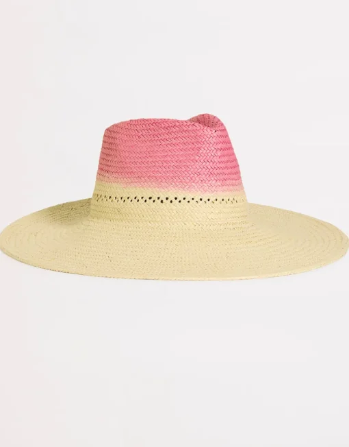 Colour Crush Wide Brim Hat - Fuchsia Rose