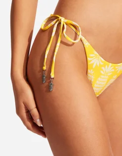 Corsica Tie Side Rio Bikini Pant - Citron