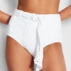 Costa Bella High Waisted Bikini Pant - White