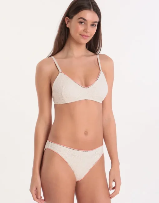 Couture Crochet Plago Bralette Bikini Top - Ecru