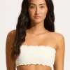 Daydreamer Tube Bikini Top - Vanilla