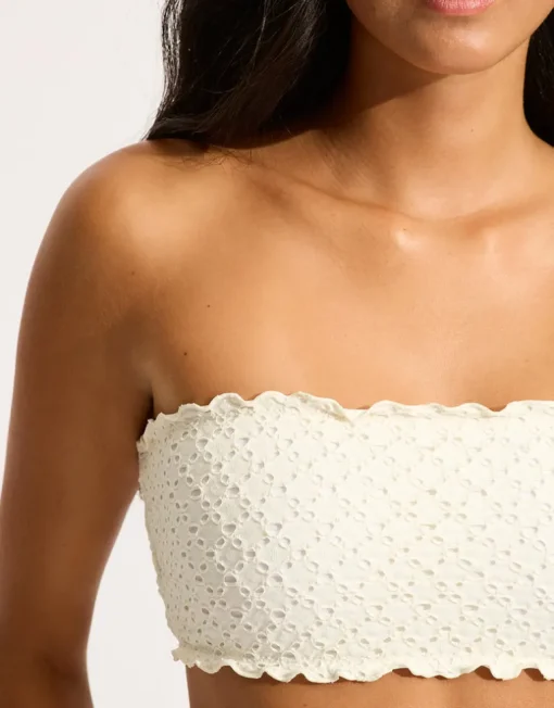 Daydreamer Tube Bikini Top - Vanilla