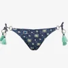 Denim Cues Ring Tie Bikini Pant