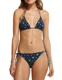 Denim Cues Ring Tie Bikini Pant