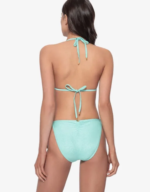 Divine Tie Side Full Bikini Pant - Aqua