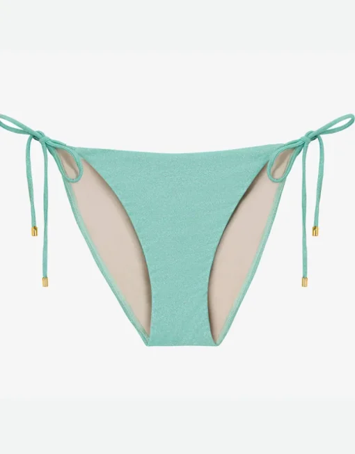 Divine Tie Side Full Bikini Pant - Aqua