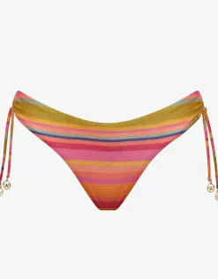 Dopamine Stripe Brazilian Hipster Bikini Pant - Dopamine Brights