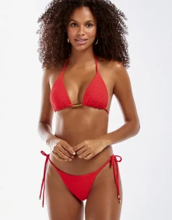 Dune Tie Side Bikini Pant - Red