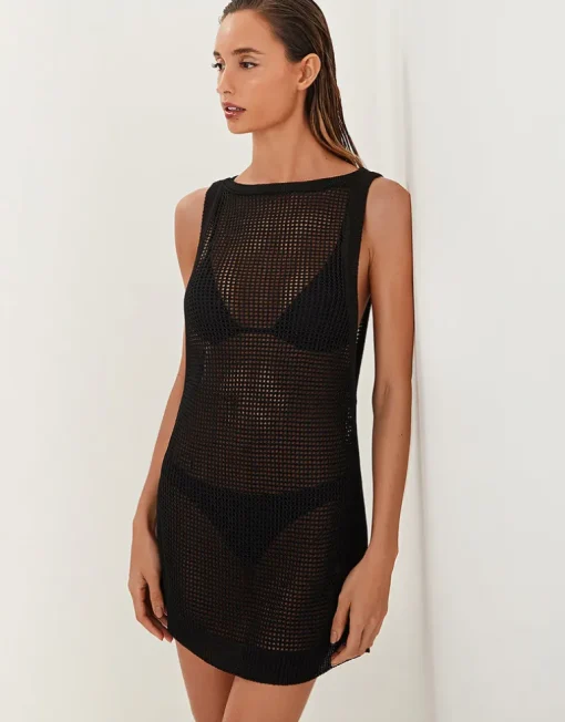 Erika Short Cover Up - Black