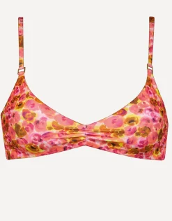 Euphoric Bloomwave Bralette Bikini Top - Sunsoaked Neons