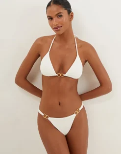 Firenze Jolie Detail Brazilian Bikini Pant - White