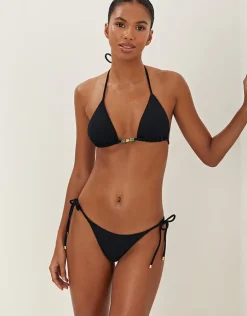 Firenze Tie Side Full Bikini Pant - Black