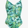 Floral Flashback Underwired Swimsuit - Aquatic Green