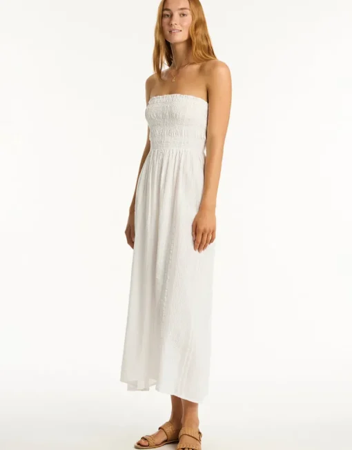 Heatwave Bandeau Dress - White