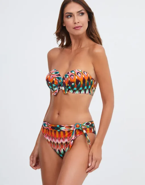 Ipanema Fold Bikini Pant - Pink Multi