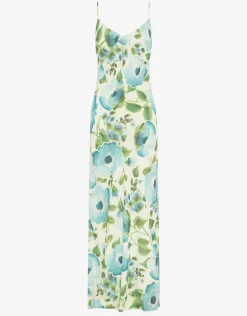 Isles Slip Maxi Dress - Watercolour
