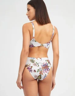 Jasmine Maxi Bikini Pant - White Floral