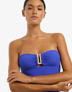 Jetset Bandeau Swimsuit - Sapphire