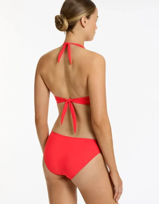 Jetset D DD Twist Front Bikini Top - Cherry
