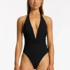 Jetset Plunge Swimsuit - Black