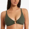 Jetset Trim C-D Bikini Top - Olive