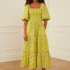 Jodhpur Dress - Lime Tulip