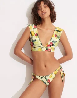 Lemoncello Cap Sleeve Bikini Top - Lemoncello