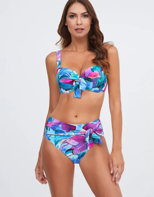 Malena Maxi Control Bikini Pant - Turquoise