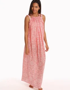 Malika Cotton Maxi Beach Dress - Print