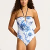 Marbella Trim Front Swimsuit - White