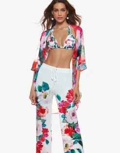 Melania Beach Trouser - Floral Multi