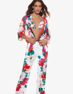 Melania Beach Trouser - Floral Multi