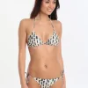Mini Padang String Halter Bikini Set - Print