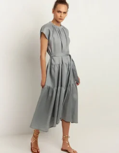 Minimal Midi Dress - Grey