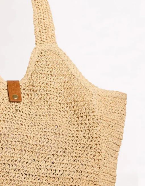 Mirage Woven Tote Bag - Natural