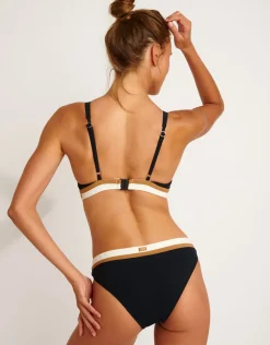 Montecito Dino Bikini Top - Black