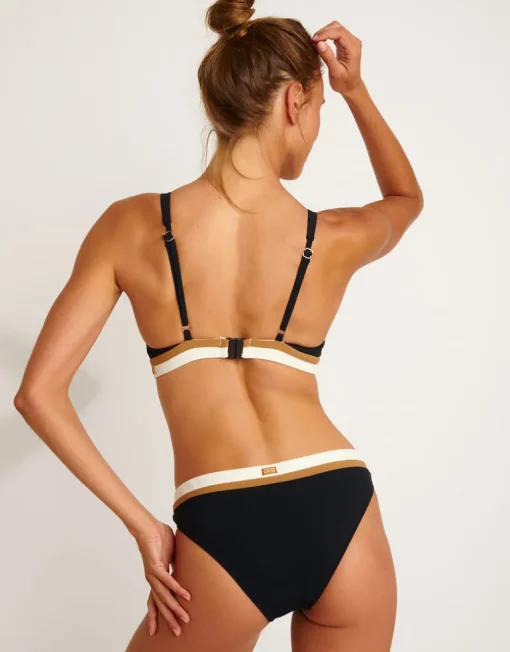Montecito Dino Bikini Top - Black
