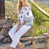 Naomi Beach Trousers - White
