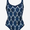 Ocean Cloud Moulded Swimsuit - Wave Cream