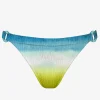 Ombre Flow Ring Side Bikini Pant - Aqua Shades